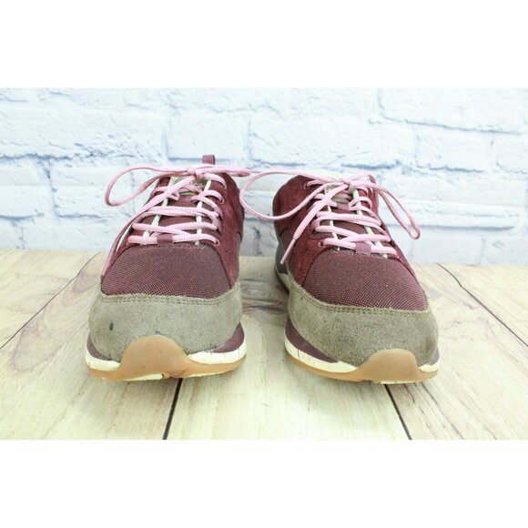 LL Bean 9.5 Wide Suede Mesh Lace Up Comfort Fitness Walking Shoes Sneakers - Picture 4 of 9